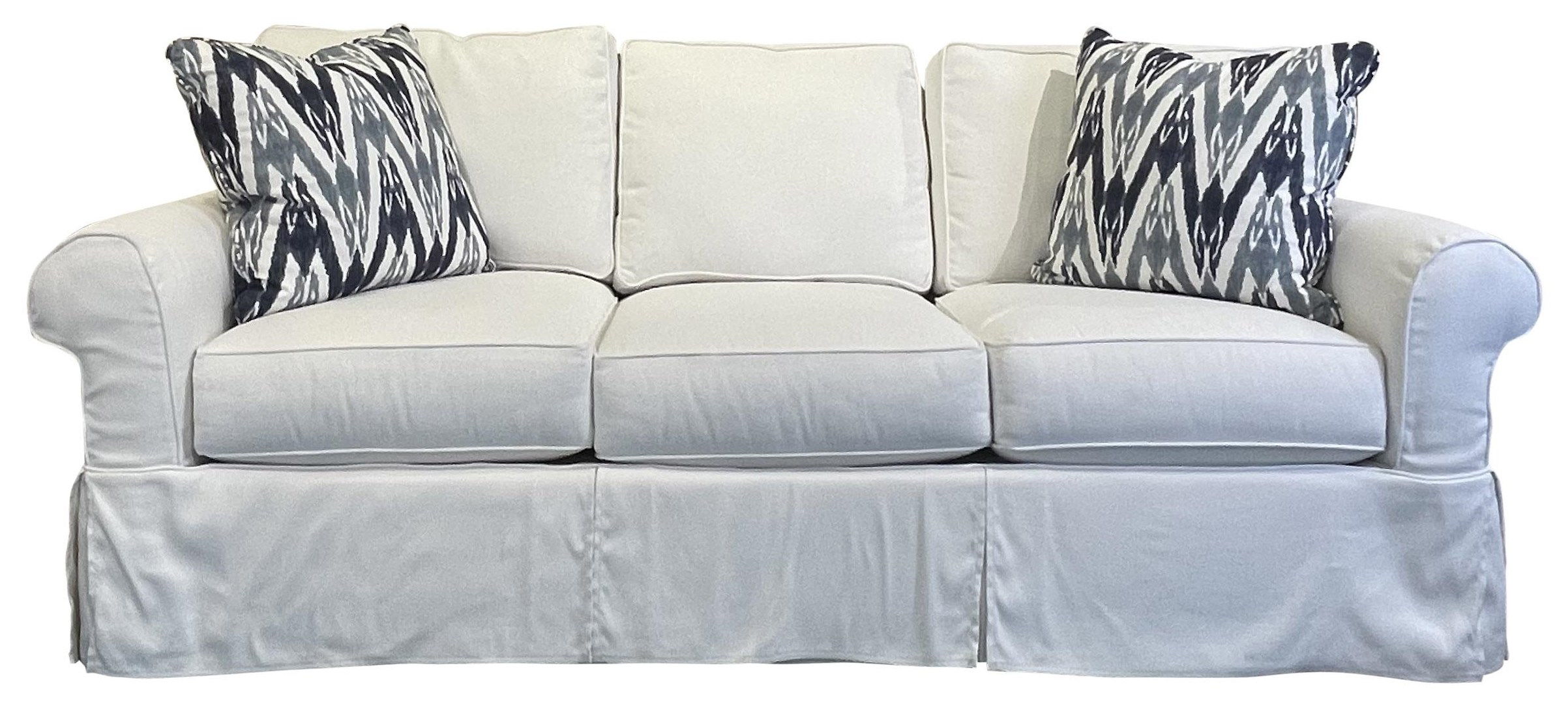 Rowe Nantucket A910000S03 Casual Style Sofa with Two Accent Pillows